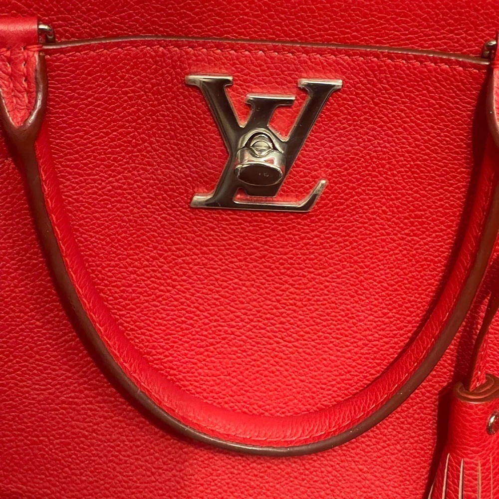 Louis Vuitton Lock Me Red Tote Bag - Picture 2 of 8